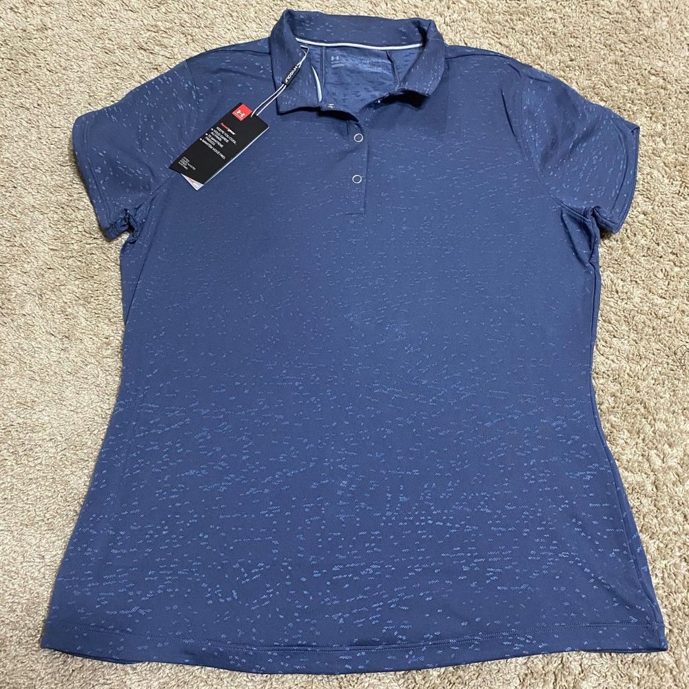 UNDER ARMOUR Women's Heatgear Short Sleeve Polo